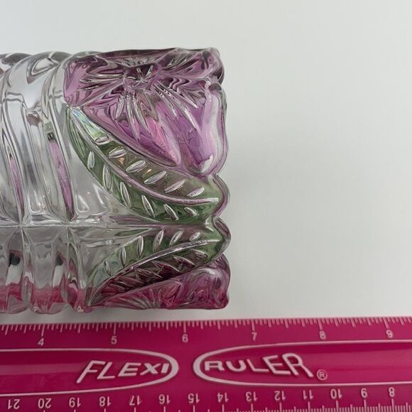 Crystal Clear 24% Lead Crystal Etched Vases (2) - Picture 9 of 12